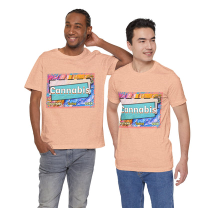 Trendy Cannabis Solutions Tee - Unisex Jersey Short Sleeve T-Shirt