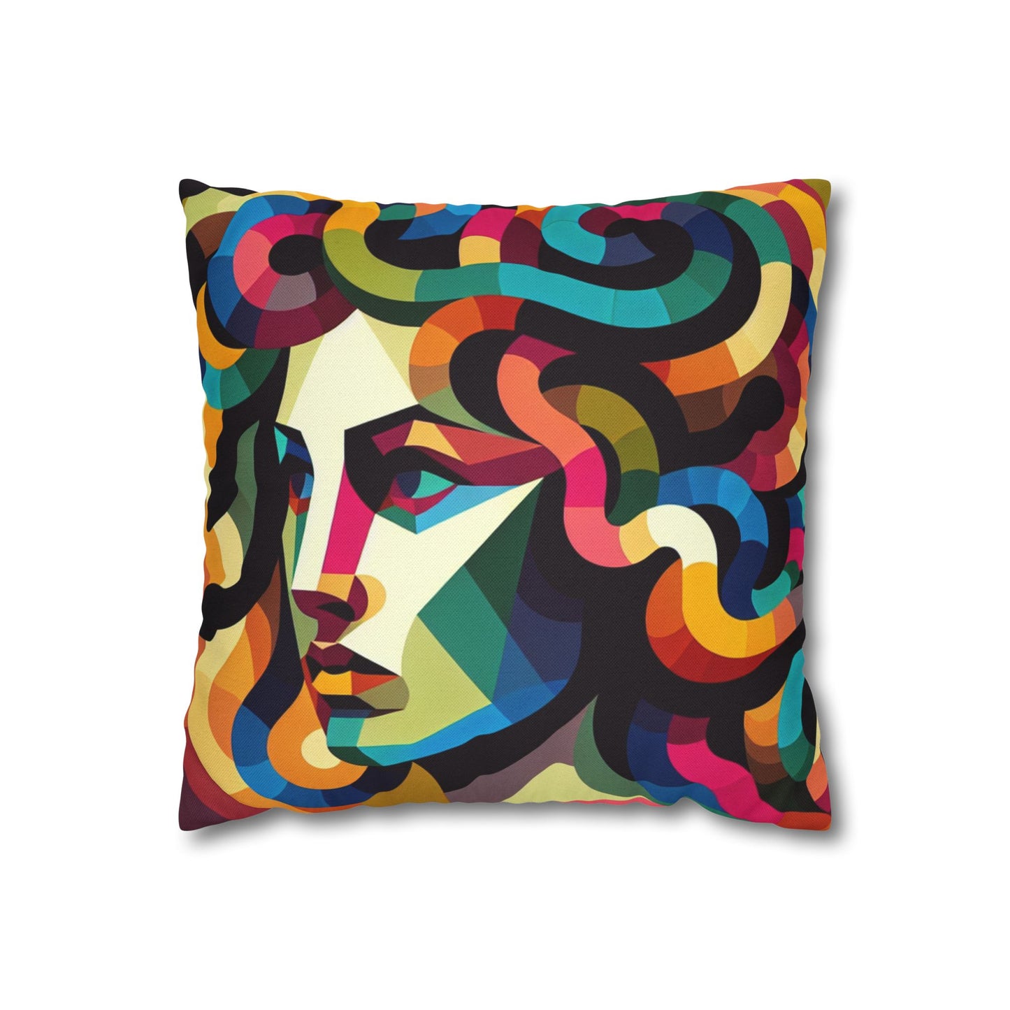 Spun Polyester Square Pillowcase