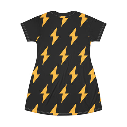 Fun and Playful T-Shirt Dress (AOP)