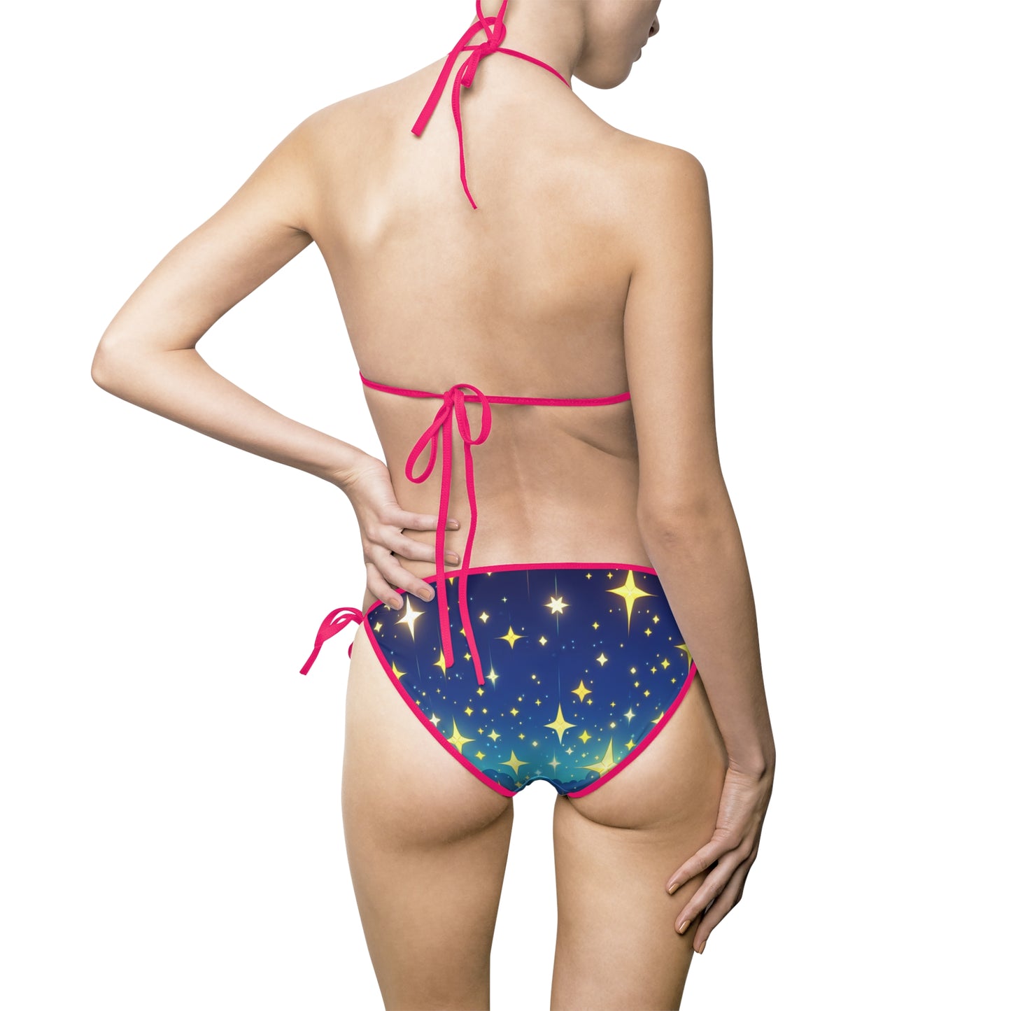 Starry Night Women's Bikini Swimsuit - Perfect for Summer Beach Days and Pool Parties