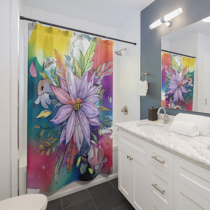 Shadow Bloomers Shower Curtains