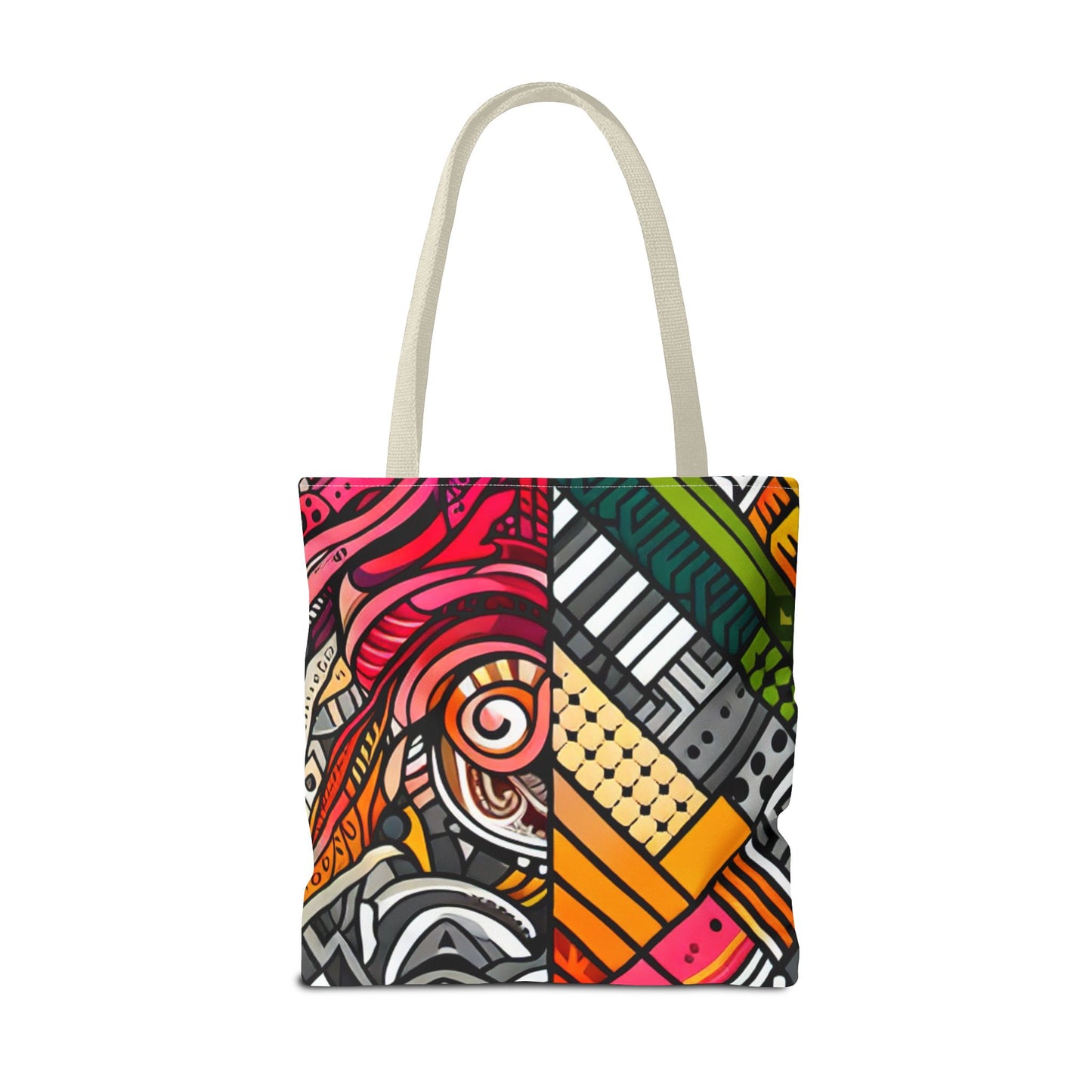 Custom Tote Bag - Stylish and Durable Design with Multiple Handle Colors