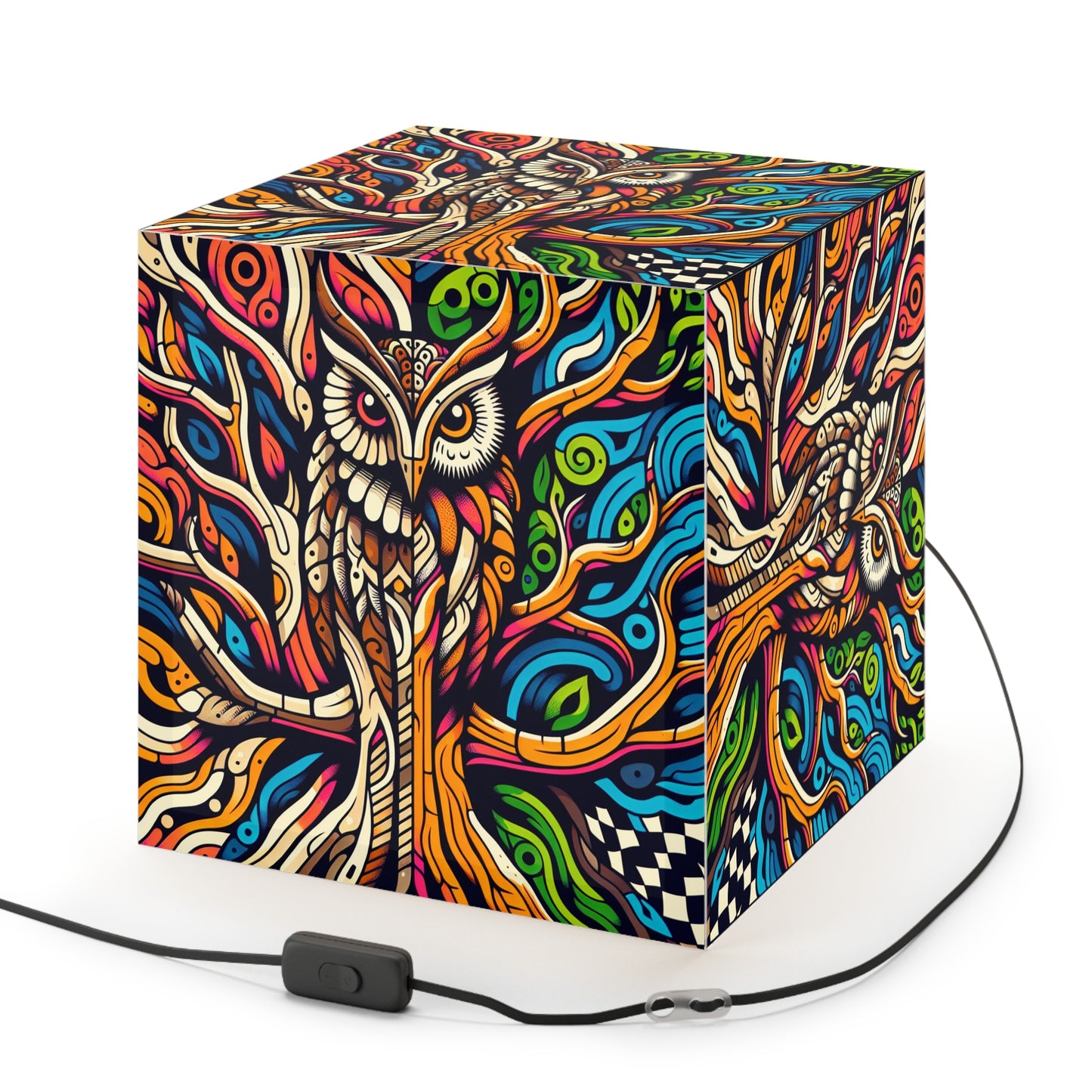 Owl Man Light Cube Lamp