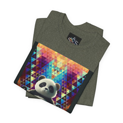 Colorful Panda Graphic Tee - Unisex Jersey Short Sleeve