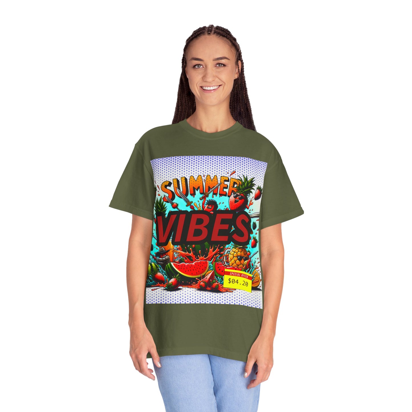 Summer Vibes Unisex Garment-Dyed T-Shirt