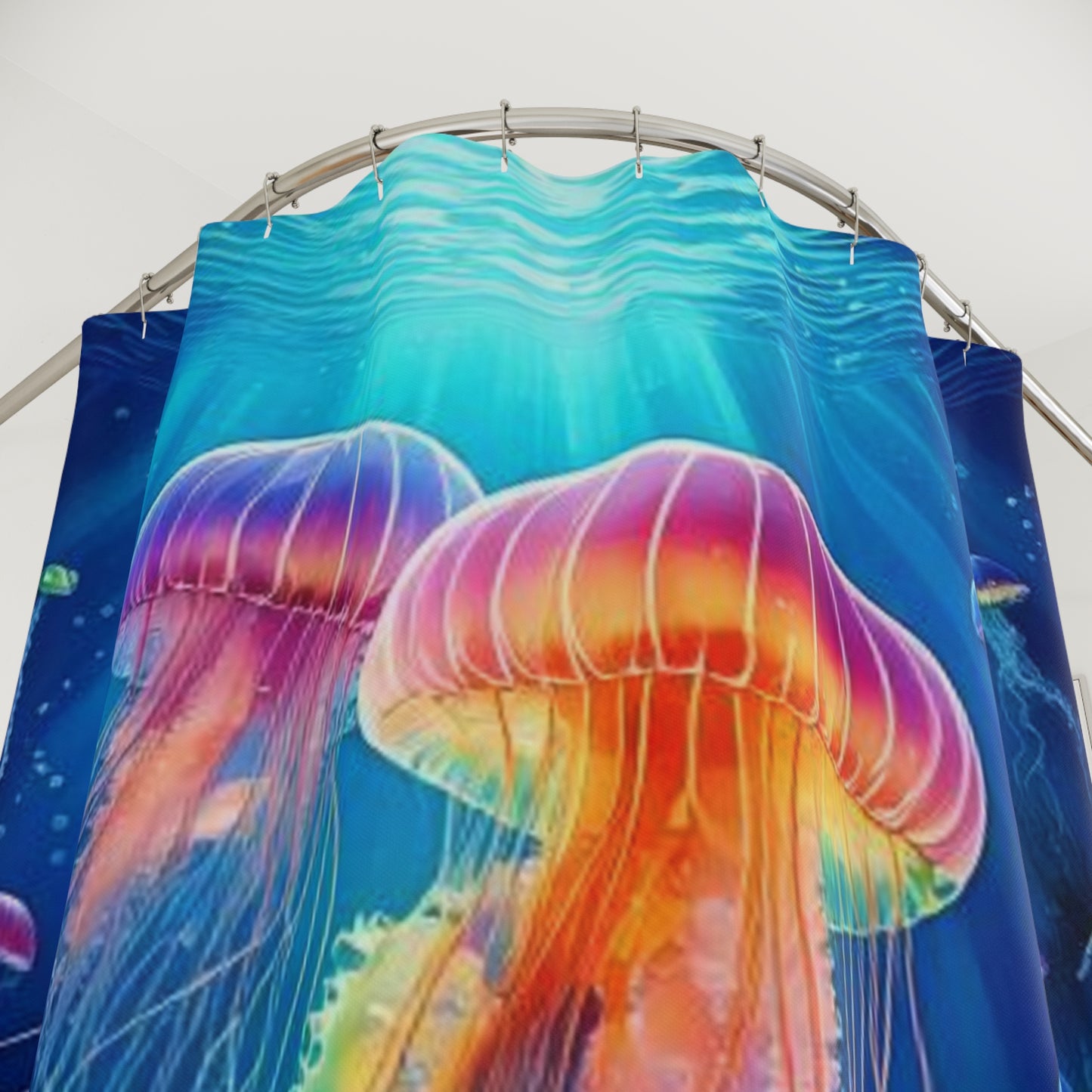 Simple Alluring Style Jelly Up Shower Curtains