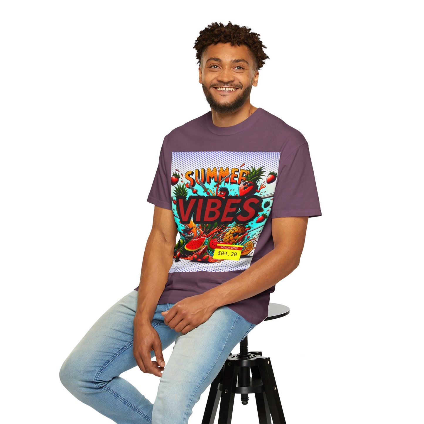 Summer Vibes Unisex Garment-Dyed T-Shirt
