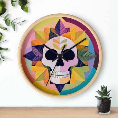 Sugar Skull Bloom Wall Clock
