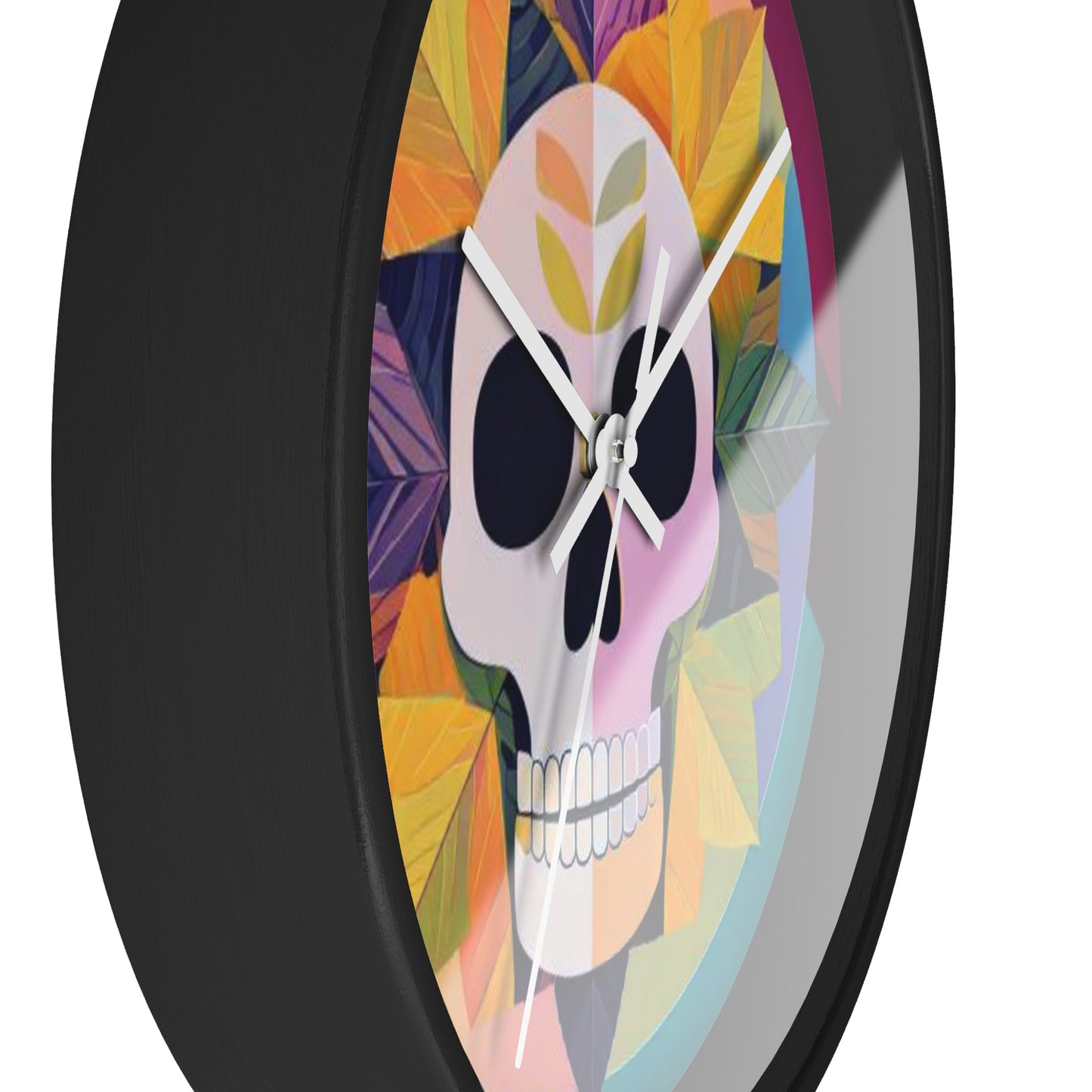 Sugar Skull Bloom Wall Clock