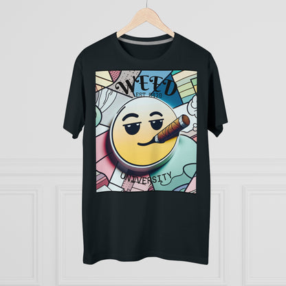 Cozy Weed University Tee - Modern Fit Cannabis T-Shirt for Fun Lovers