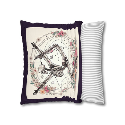 Astrological Skeleton Decorative Pillowcase