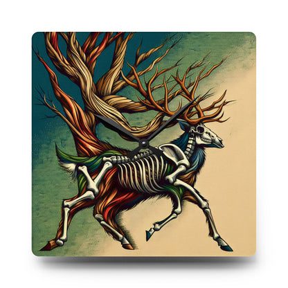 Deer Be on Time Acrylic Wall Clock
