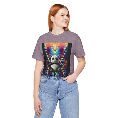 Colorful Panda Graphic Tee - Unisex Jersey Short Sleeve