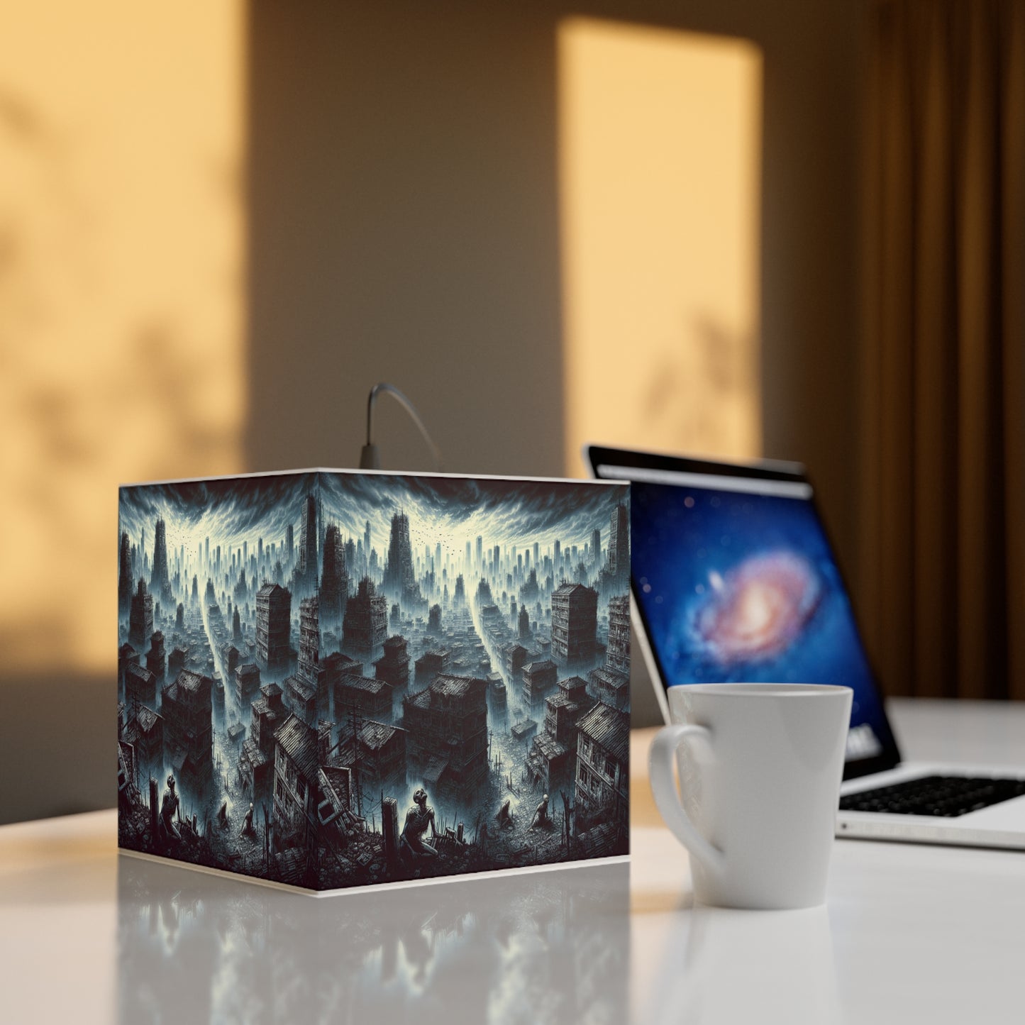 My Village of Souls Light Cube Lamp