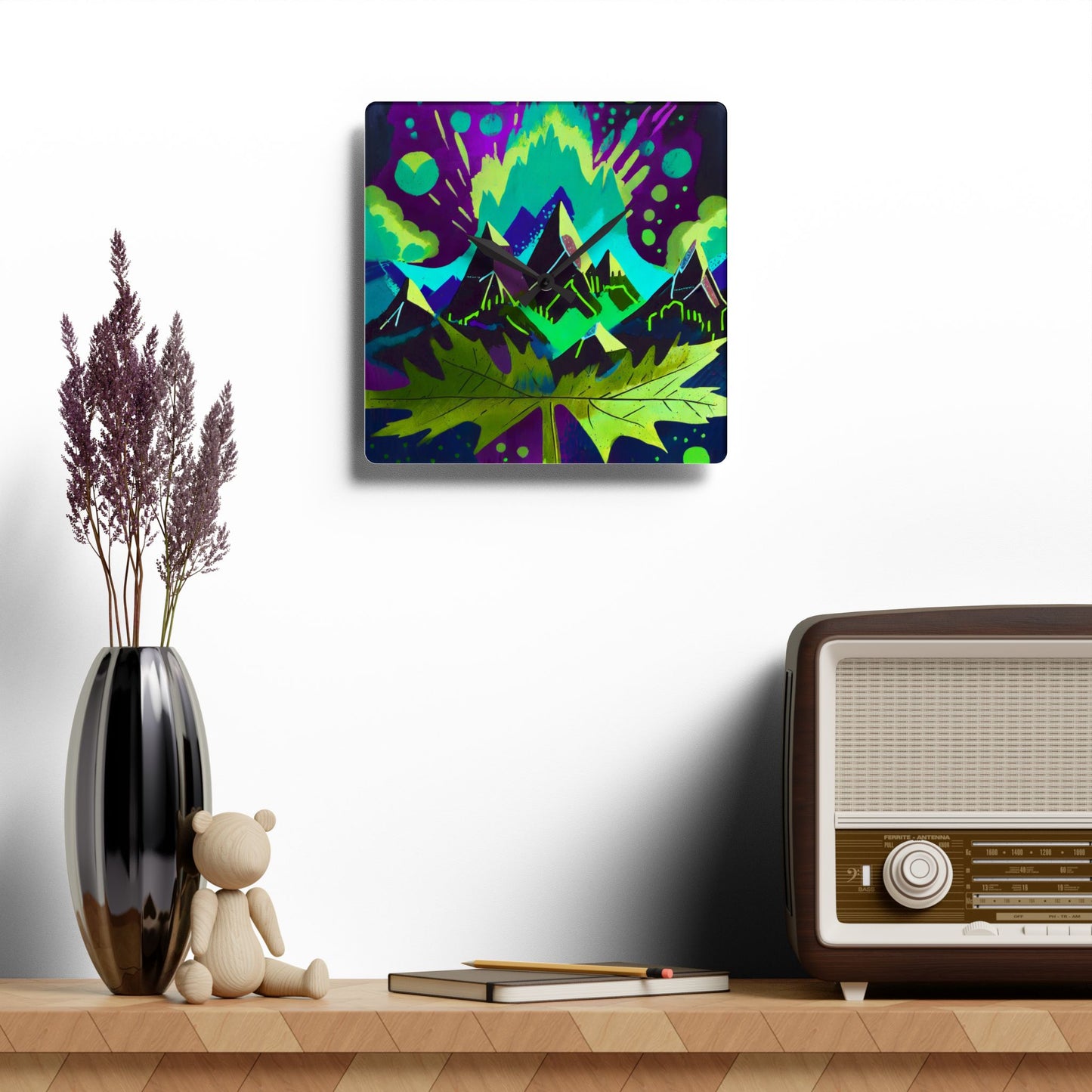Maple, I love You Acrylic Wall Clock