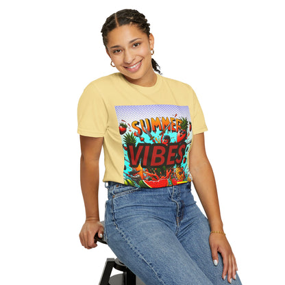 Summer Vibes Unisex Garment-Dyed T-Shirt