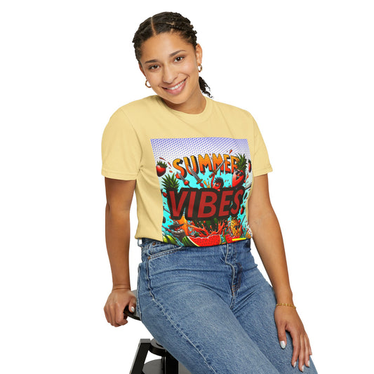 Summer Vibes Unisex Garment-Dyed T-Shirt