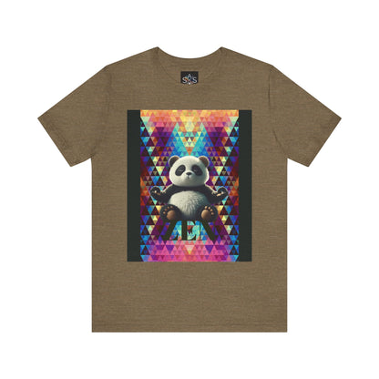 Colorful Panda Graphic Tee - Unisex Jersey Short Sleeve