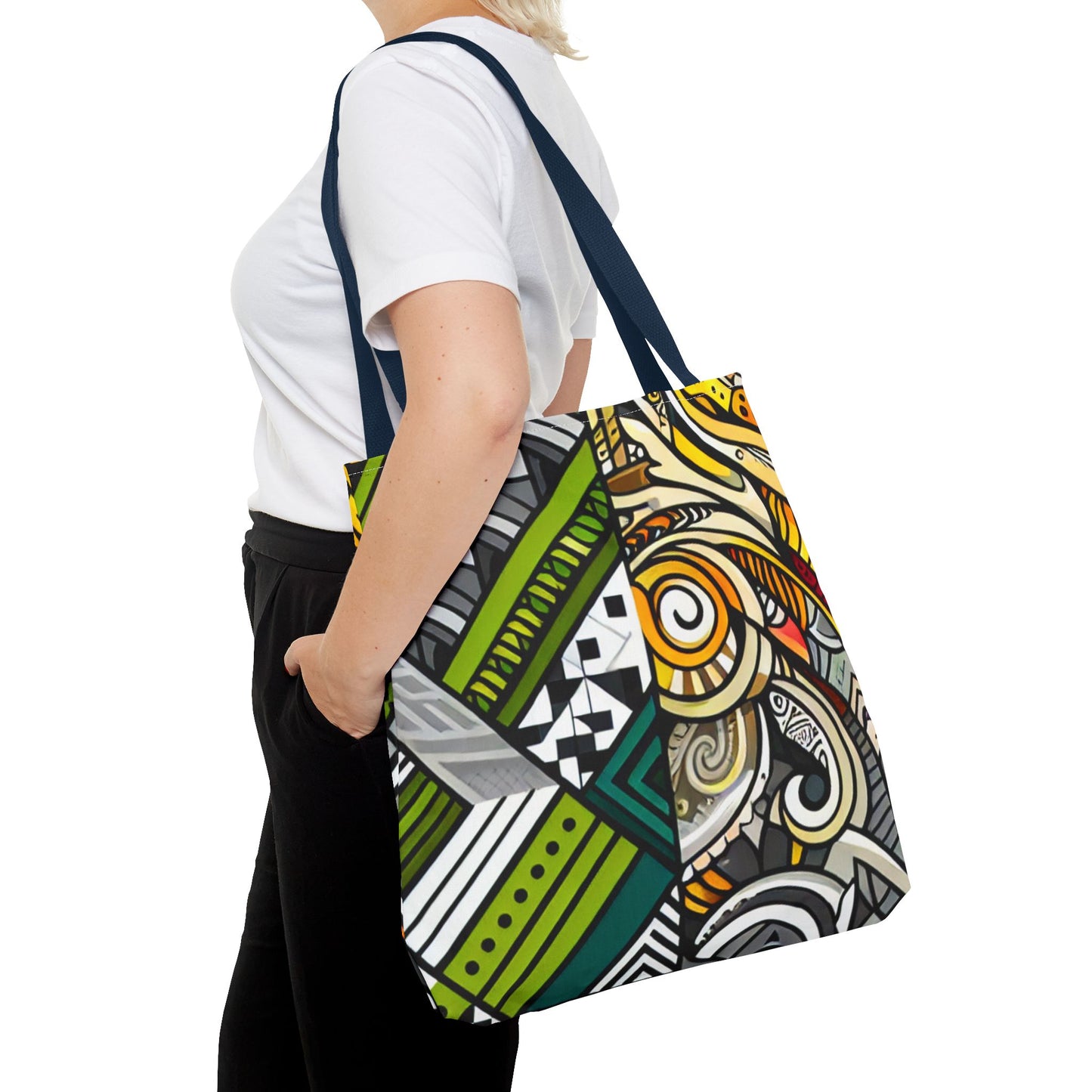 Custom Tote Bag - Stylish and Durable Design with Multiple Handle Colors