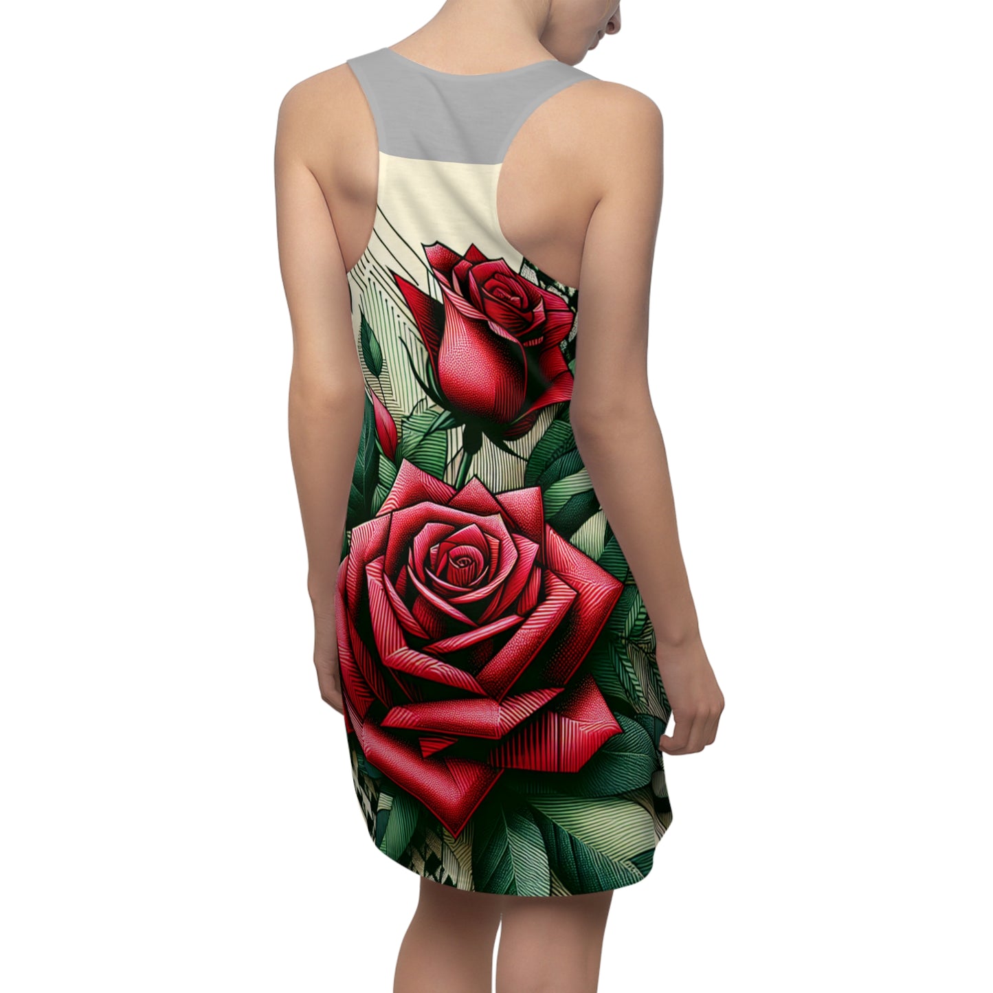 Women's Cut & Sew Racerback Dress (AOP)