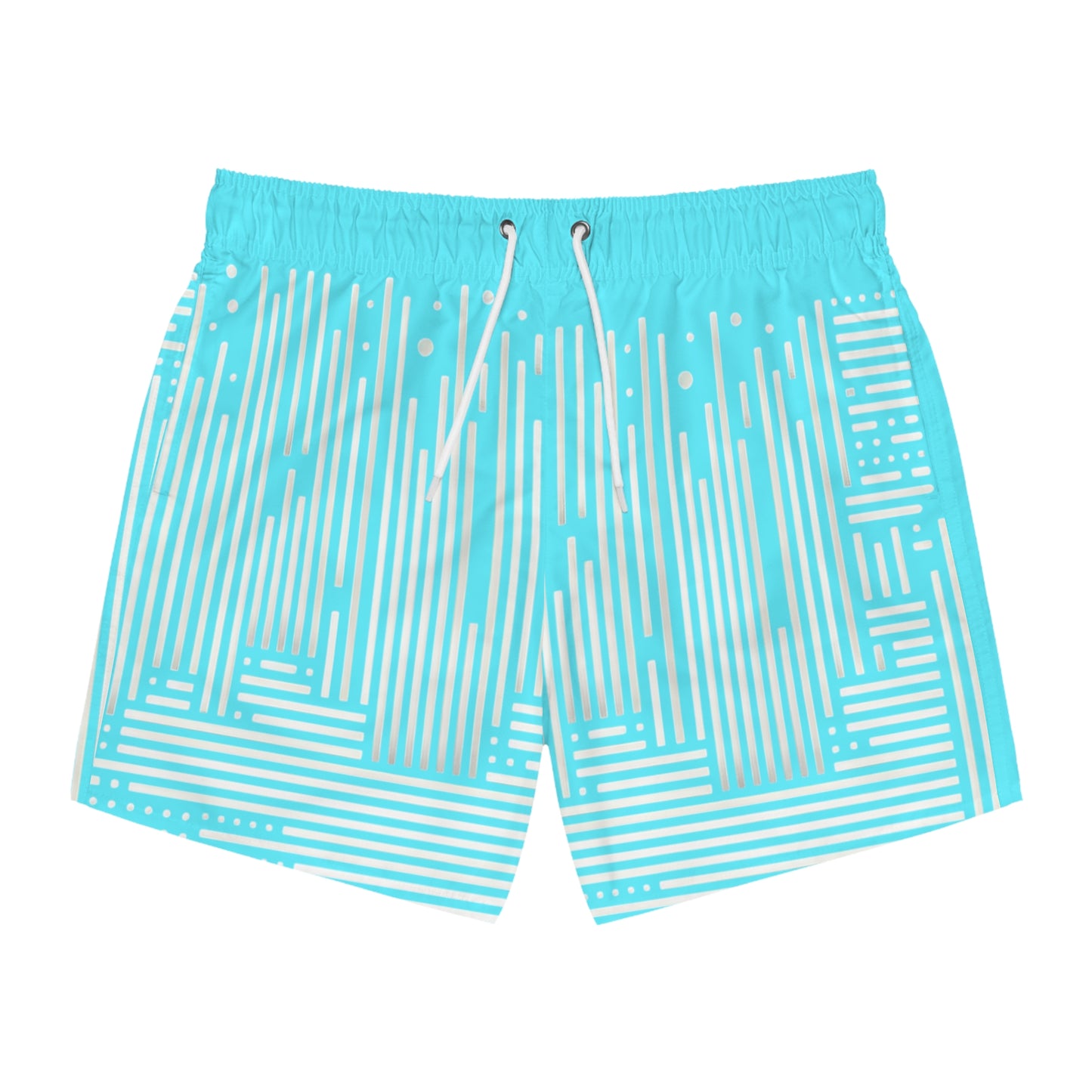 Stylish Geometric Swim Trunks for Summer Fun
