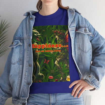 Happiness Jungle Unisex Heavy Cotton Tee, Graphic T-Shirt, Nature Lover Gift, Summer Wardrobe Essential, Unisex Casual Wear