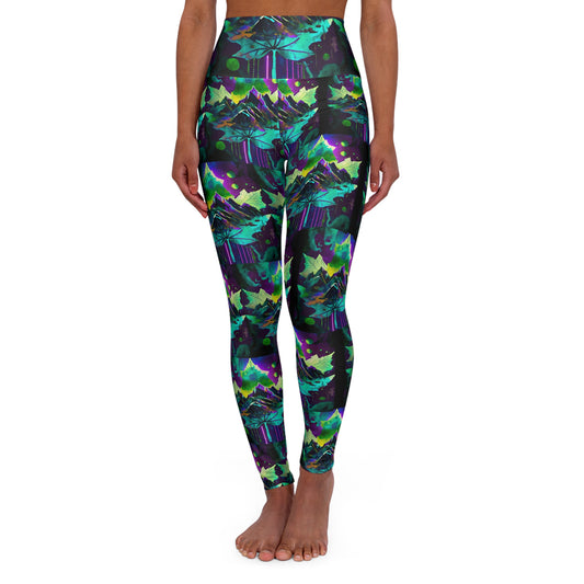 High Waisted Yoga Leggings (AOP)