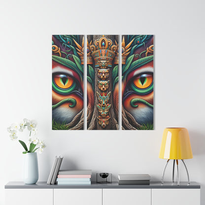 Trippy Aztec Acrylic Prints (Triptych)