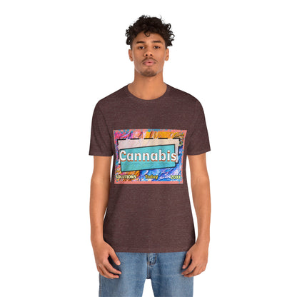 Trendy Cannabis Solutions Tee - Unisex Jersey Short Sleeve T-Shirt