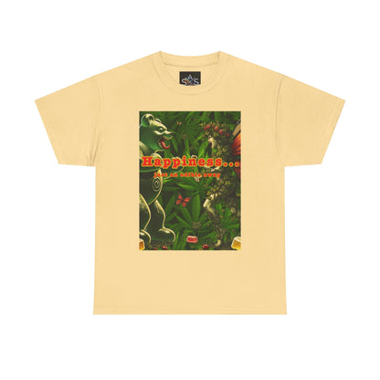 Happiness Jungle Unisex Heavy Cotton Tee, Graphic T-Shirt, Nature Lover Gift, Summer Wardrobe Essential, Unisex Casual Wear