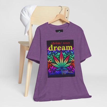 Dream Inspired Unisex Jersey Tee - Vibrant Cannabis Graphic T-Shirt