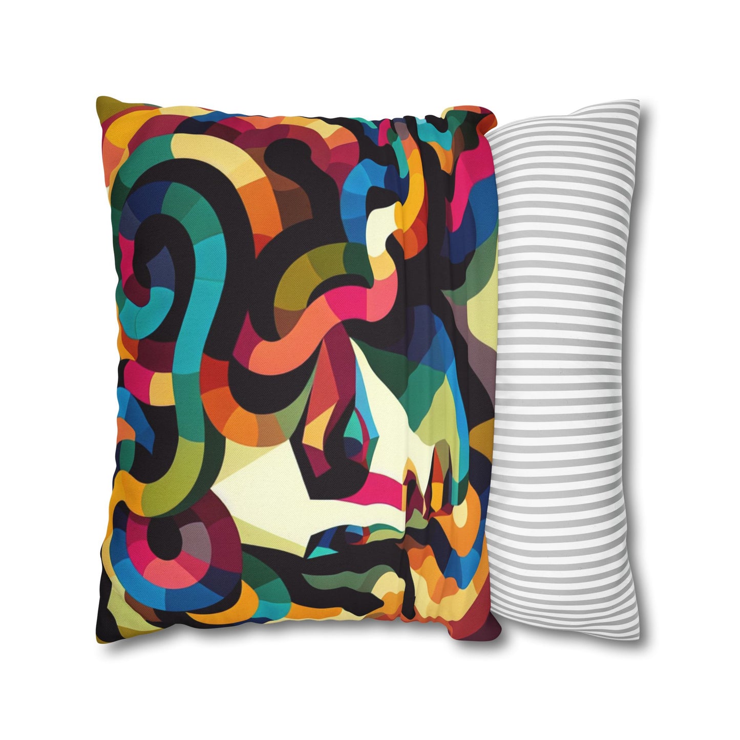 Spun Polyester Square Pillowcase