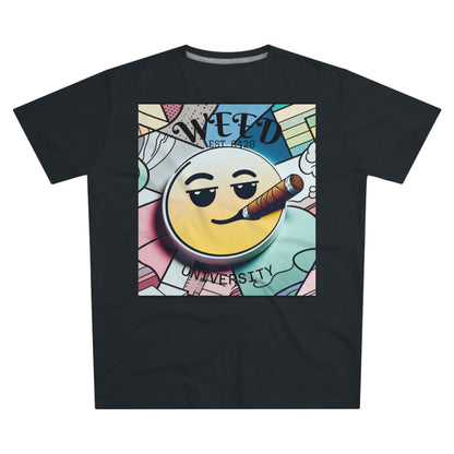 Cozy Weed University Tee - Modern Fit Cannabis T-Shirt for Fun Lovers