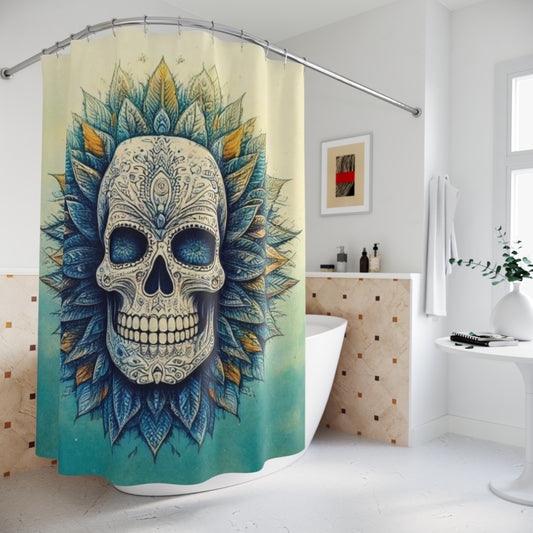 Ethereal Skull Shower Curtains