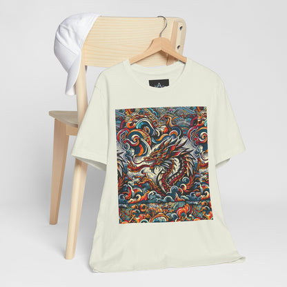 Vibrant Dragon Graphic Tee - Unisex Jersey Short Sleeve Shirt