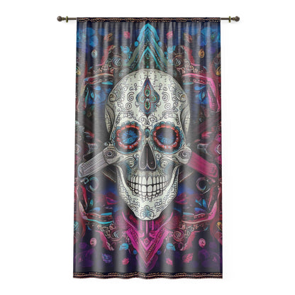 Skull Window Curtain