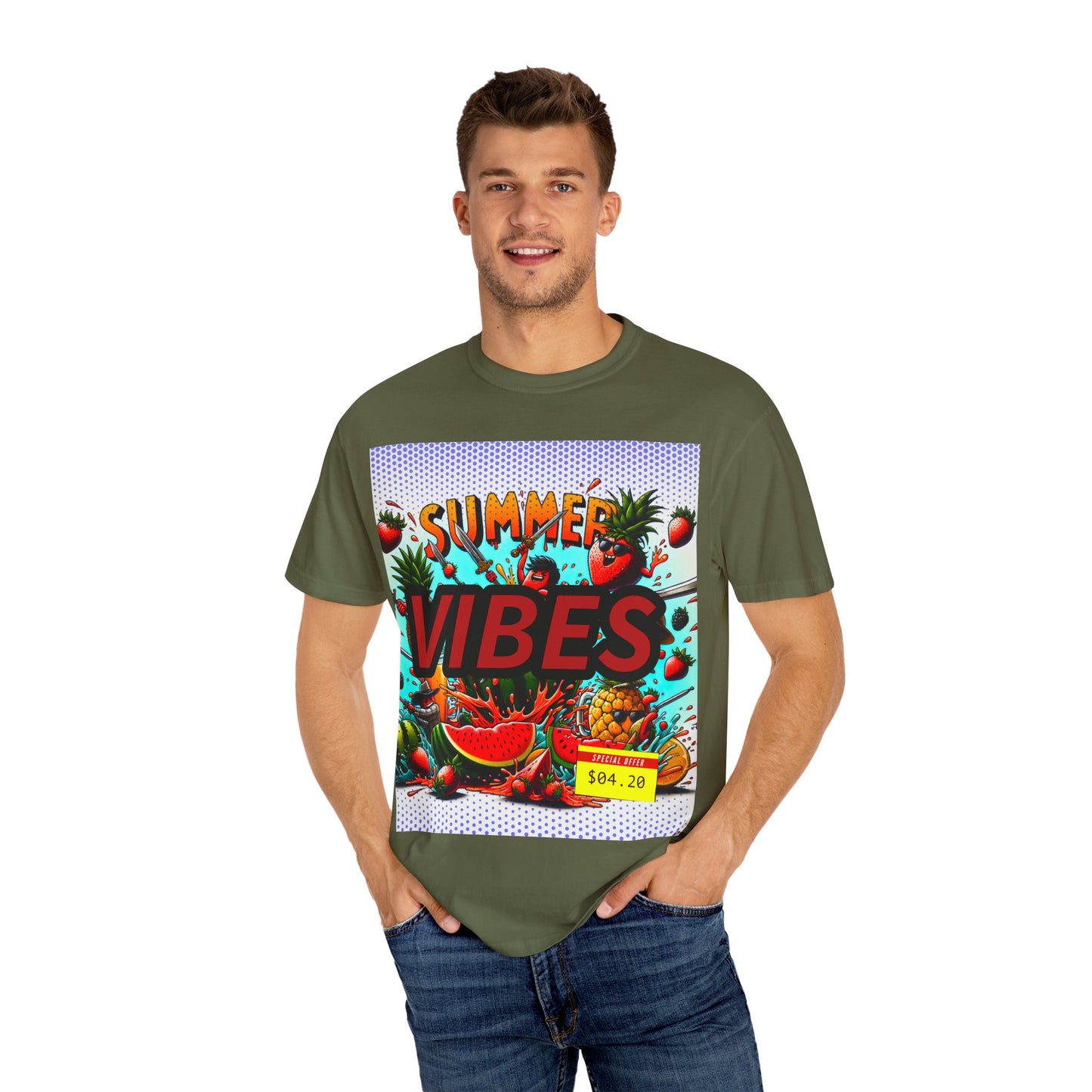 Summer Vibes Unisex Garment-Dyed T-Shirt