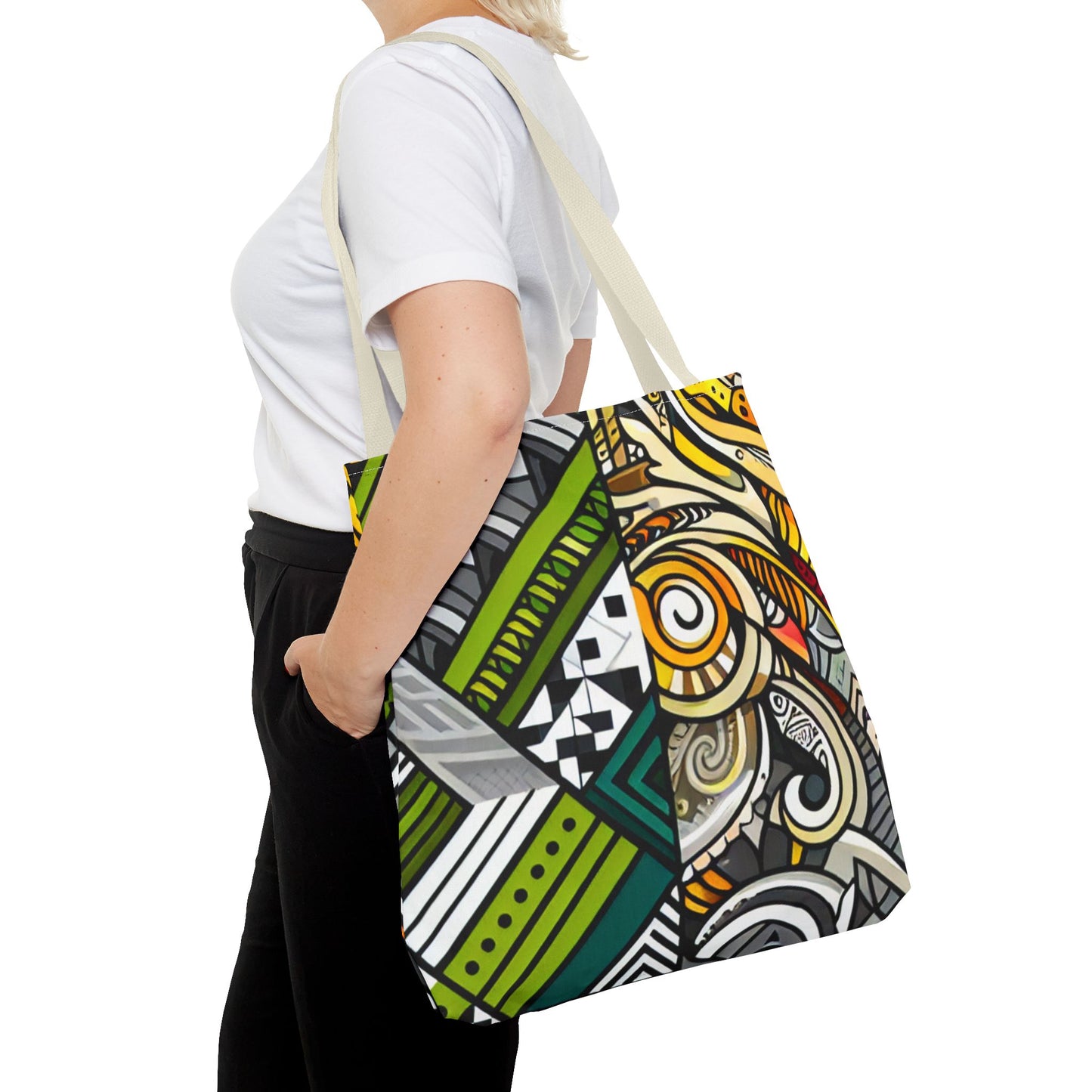 Custom Tote Bag - Stylish and Durable Design with Multiple Handle Colors