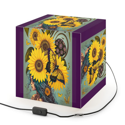 `Les Tournesols' Light Cube Lamp