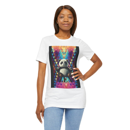 Colorful Panda Graphic Tee - Unisex Jersey Short Sleeve