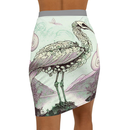 Women's Mid-Waist Pencil Skirt (AOP)