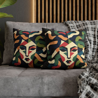 Spun Polyester Square Pillowcase