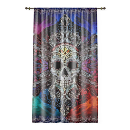 Skull Window Curtain