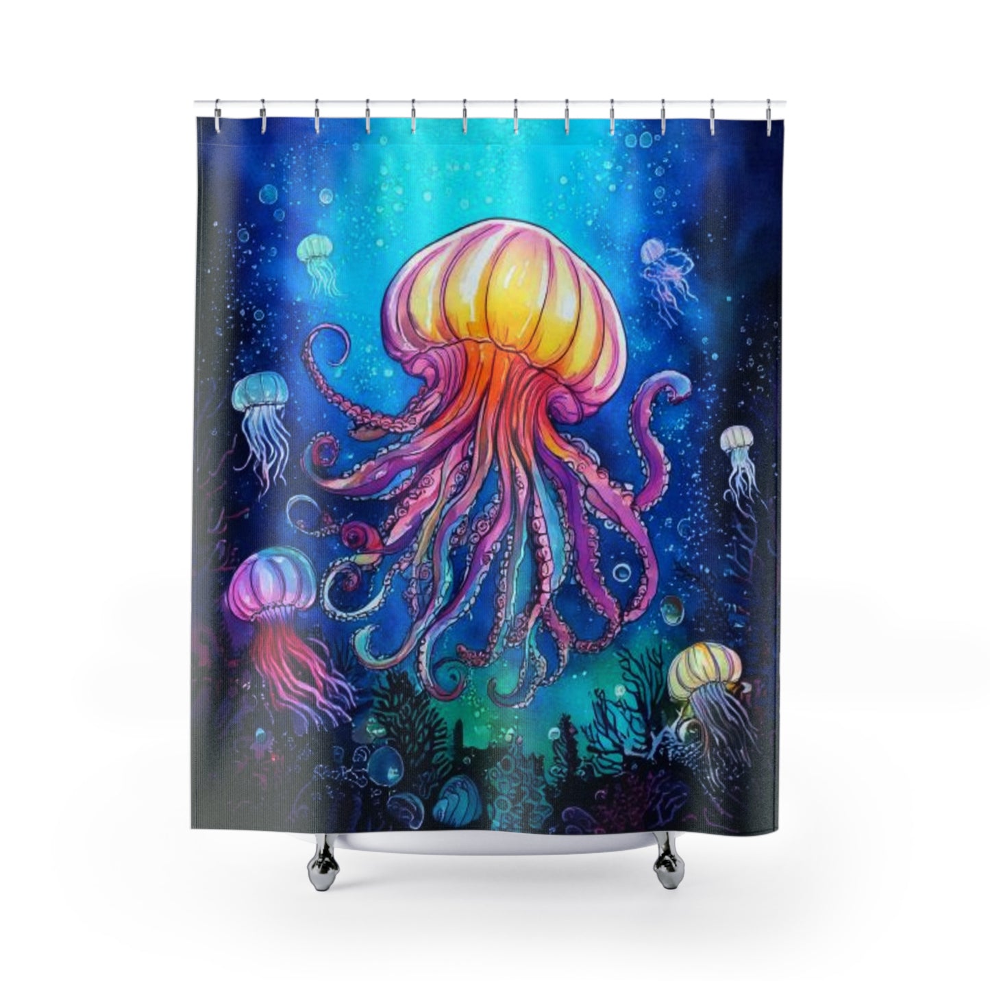Simple Alluring Style Octopus Loves You Shower Curtains