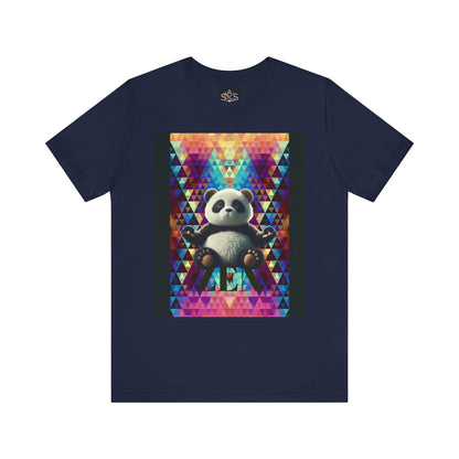 Colorful Panda Graphic Tee - Unisex Jersey Short Sleeve