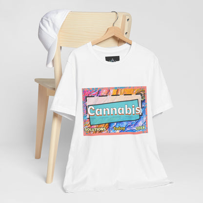 Trendy Cannabis Solutions Tee - Unisex Jersey Short Sleeve T-Shirt
