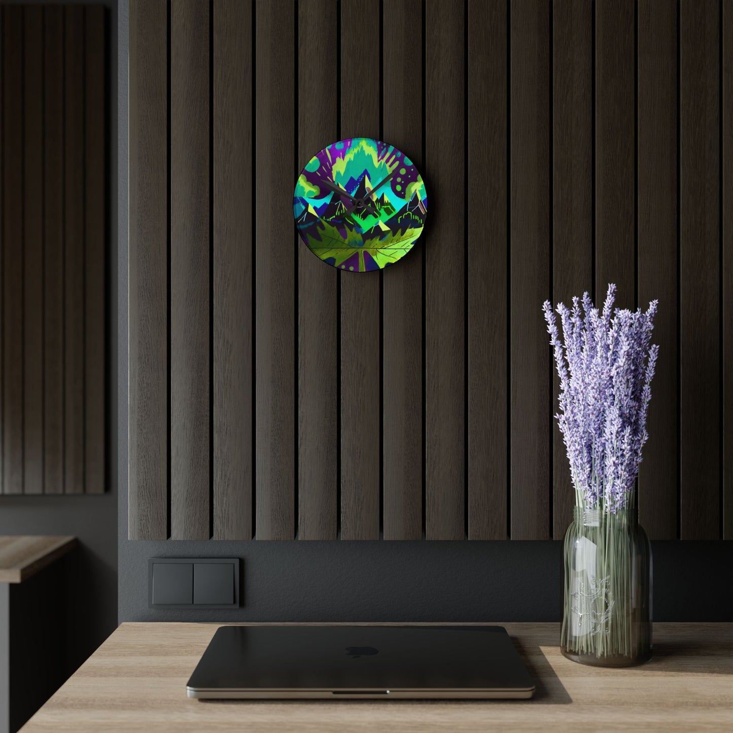 Maple, I love You Acrylic Wall Clock