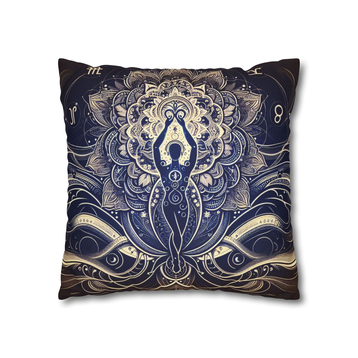 Spun Polyester Square Pillowcase