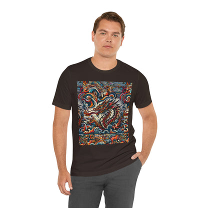 Vibrant Dragon Graphic Tee - Unisex Jersey Short Sleeve Shirt