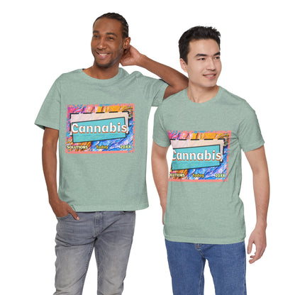 Trendy Cannabis Solutions Tee - Unisex Jersey Short Sleeve T-Shirt